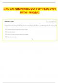 NGN ATI COMPREHENSIVE EXIT EXAM 2023 WITH &lpar;180Q&A&rpar;
