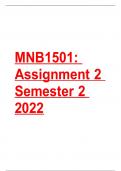 MNB1501 Assignment 2 Semester 2 2022. 