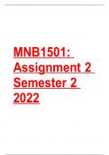 MNB1501 Assignment 2 Semester 2 2022.