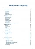 Samenvatting positieve psychologie