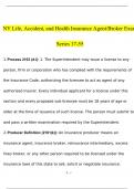 NY LIFE&comma; ACCIDENT&comma; AND HEALTH INSURANCE AGENT &lpar;BROKER&rpar; EXAM SERIES 17-55