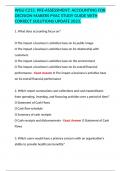 C213 WGU Accounting for Decision Makers 4&comma;  DM 2&comma; DM  PVAC&comma; And More Docs in one Bulk&period; 