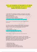 NGN ATI NURSING FUNDAMENTA PN HESI Exit V2 Exam Questions and Answer Latest Update 2023&sol;2024 Graded A&plus;