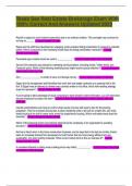 Texas Sae Real Estate Brokerage Exam With  100&percnt; Correct And Answers Updated 2023
