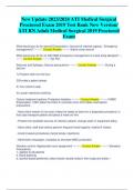 ATI Medical Surgical Proctored Exam Test Bank New Version/ ATI RN Adult Medical Surgical 2019 Proctored Exam