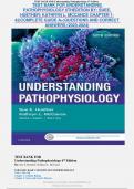 TEST BANK FOR UNDERSTANDING PATHOPHYSIOLOGY 6TH EDITION BY: SUEE. HUETHER; KATHRYN L. MCCANCE CHAPTER 1-42|COMPLETE GUIDE A+|QUESTIONS AND CORRECT ANSWERS (2023-2024)