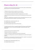 Pharm Lilley Ch&period; 22Exam Questions With Complete Solutions&period;