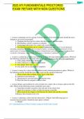 2023 ATI FUNDAMENTALS PROCTORED EXAM RETAKE WITH NGN QUESTIONS