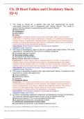 NUR 3380 Ch&period; 20 Heart Failure and Circulatory Shock&period;&lbrack;Q&sol;A&rsqb;