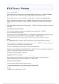EAS Exam 1 Review &vert;A&plus; GRADED WITH 100 &percnt; CORRECT ANSWERS