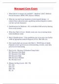 Managed Care Exam