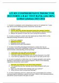 ATI RN COMPREHENSIVE PREDICTOR 2023 FORM A B &C TEST BANK-with 100% verified solutions-2023-2024