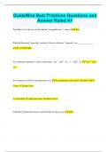 GuideWire Best Practices Questions and Answer Rated A&plus;