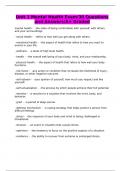 Unit 1 Mental Health Exam&sol;30 Questions and Answers&sol;A&plus; Graded