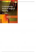 Contemporary Medical Surgical Nursing 2nd Edition by Daniels, Rick -Test Bank