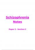 Schizophrenia Notes (AQA A-Level Psychology)