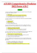 ATI RN Comprehensive Predictor 2022 Form A B C