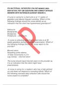 PN MATERNAL NEWBORN ONLINE NEWEST 2023- 2024 ACTUAL TEST 180 QUESTIONS AND CORRECT DETAILED  ANSWERS WITH RATIONALES&vert;ALREADY GRADED A