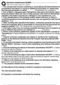 Derivative Classification STEPP LATEST UPDATE 2023 WITH COMPLETE SOLUTIONS