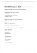 NREMT Advanced exam 2023 with 100&percnt;  correct answers
