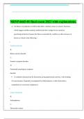 NRNP 6665-01 final exam 2023 with explanations&period;