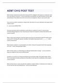 AEMT NREMT exam 2023 with 100&percnt; correct answers