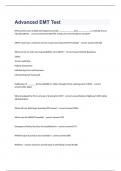 Advanced EMT Test exam 2023 with 100&percnt; correct answers