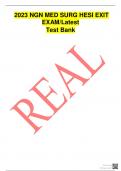 2023 NGN MED SURG HESI EXIT EXAM&sol;Latest Test Bank