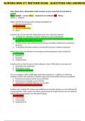 NURSING MSN 571 MIDTERM EXAM - QUESTIONS AND ANSWERS