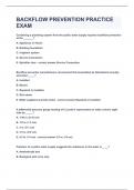 BACKFLOW PREVENTION PRACTICE EXAM&vert;QUESTIONS&ANSWERS&vert;GRADED A&plus;&vert;DOWNLOAD TO PASS
