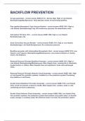 BACKFLOW PREVENTION&vert;QUESTIONS&ANSWERS&vert;GRADED A&plus;&vert;DOWNLOAD TO PASS