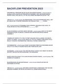 BACKFLOW PREVENTION 2023&vert;QUESTIONS&ANSWERS&vert;GRADED A&plus;&vert;DOWNLOAD TO PASS