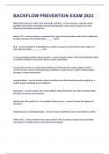BACKFLOW PREVENTION EXAM 2023&sol;2024&vert;QUESTIONS&ANSWERS&vert;GRADED A&plus;&vert;DOWNLOAD TO PASS
