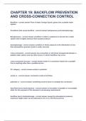 CHAPTER 19 BACKFLOW PREVENTION AND CROSS-CONNECTION CONTROL  2023&sol;2024&vert;QUESTIONS&ANSWERS&vert;GRADED A&plus;&vert;DOWNLOAD TO PASS