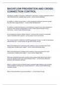 BACKFLOW PREVENTION AND CROSS-CONNECTION CONTROL&vert;2023&sol;2024&vert;QUESTIONS&ANSWERS&vert;GRADED A&plus;&vert;DOWNLOAD TO PASS