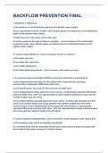 BACKFLOW PREVENTION FINAL 2023&sol;2024 UPDATE&vert;QUESTIONS&ANSWERS&vert;GRADED A&plus;&vert;DOWNLOAD TO PASS