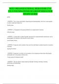 WGU ORGANIZATIONAL BEHAVIOR C715 CH&period; 9 FOUNDATIONS OF GROUP BEHAVIOR STUDY GUIDE
