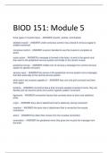 BIOD 151 Module 5 Exam Questions and Answers Essential Human Anatomy and Physiology 1 - Portage Learning Fall 2022