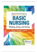 Test Bank Davis Advantage for Basic Nursing Thinking, Doing, and Caring Thinking, Doing, and Caring Third Edition by Leslie S. Treas |ISBN NO-10 1719642079 ISBN NO-13 978-1719642071 | Chapter 1-46|Complete Guide A+