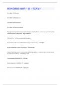 NUR 150 Bundled Exams with complete solutions