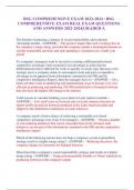 BSG COMPREHENSIVE EXAM 2022-2024 &sol; BSG  COMPREHENSIVE EXAM REAL EXAM QUESTIONS  AND ANSWERS 2022-2024&vert;GRADED A
