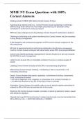 NY MPJE Exam Questions with 100&percnt; Correct Answers &lpar;Complete Set and A&plus; Graded&rpar;