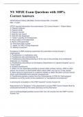 NY MPJE Exam Questions with 100&percnt; Correct Answers 