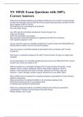 NY MPJE Exam Questions with 100&percnt; Correct Answers 