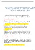 NUR 2571 &sol; NUR2571 Professional Nursing II &sol; PN 2 LATEST  Final Exam QUESTIONS AND ANSWERS &vert; ALREADY  GRADED A&plus; RASMUSSEN COLLEGE 