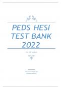 HESI Pediatric Test Bank 2023
