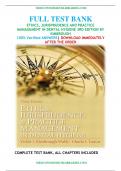 Test Bank for Ethics, Jurisprudence and Practice Management in Dental Hygiene 3rd Edition by Kimbrough, All Chapters Covered: ISBN-10 0131394924 ISBN-13 978-0131394926, A+ guide