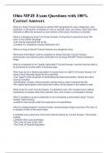 Ohio MPJE Exam Questions with 100&percnt; Correct Answers 