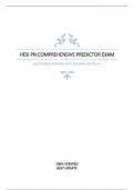 HESI PN COMPREHENSIVE PREDICTOR EXAM  QUESTIONS & ANSWERS WITH RATIONAL (RATED A+)