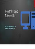 NR512 Fundamentals of Nursing Informatics - HealthIT Topic Powerpoint Presentation